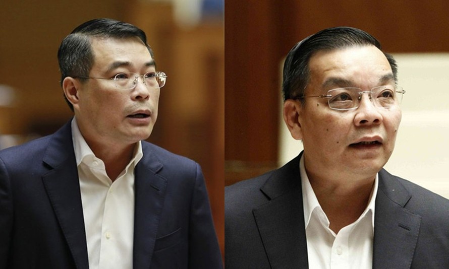 Ông Lê Minh Hưng (trái) và ông Chu Ngọc Anh (phải).