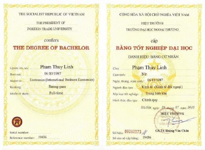  Bằng Đại học đào tạo theo hình thức đào tạo chính quy. (Ảnh minh họa)