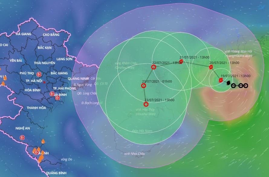 Bão số 3 đổi hướng liên tục, thời tiết biển diễn biến xấu