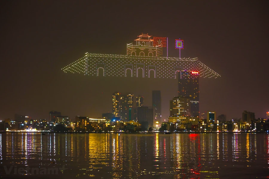 Bắn pháo hoa kỷ niệm 70 năm Giải phóng Thủ đô