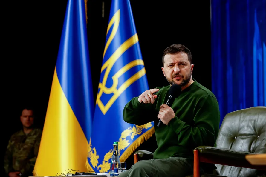 Tổng thống Ukraine Volodymyr Zelensky.