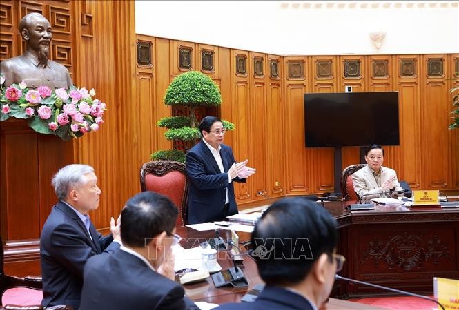 Bí thư Đảng ủy, Thủ tướng Chính phủ Phạm Minh Chính chủ trì Hội nghị Ban Thường vụ Đảng ủy Chính phủ