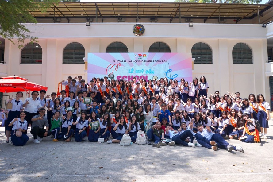 Học sinh trường THPT Lê Qúy Đôn (Quận 3, TP Hồ Chí Minh).