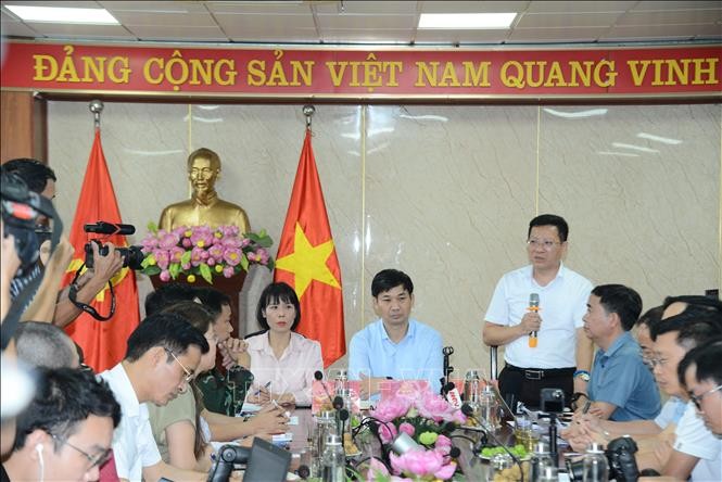 UBND tỉnh Quảng Ninh họp báo liên quan đến vụ lật tàu Vịnh Xanh 58 ngày 19/7 trên vịnh Hạ Long.
