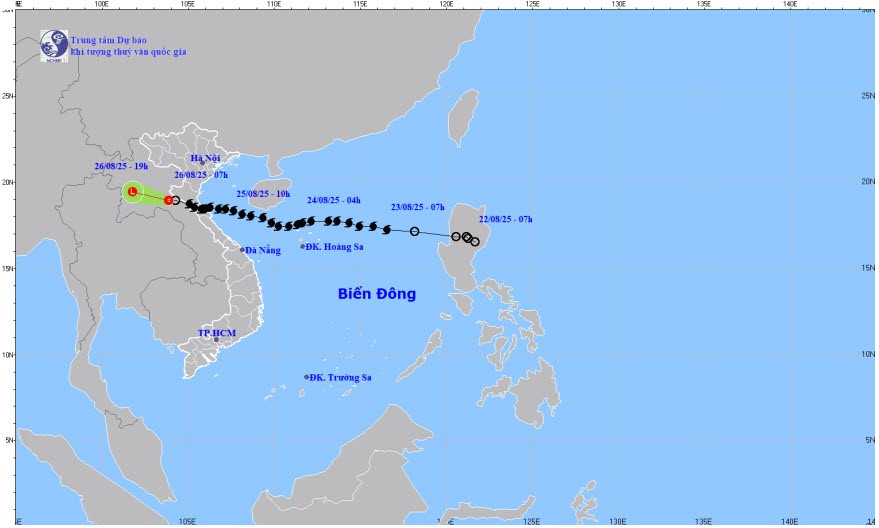 Hoàn lưu sau bão gây mưa lớn diện rộng