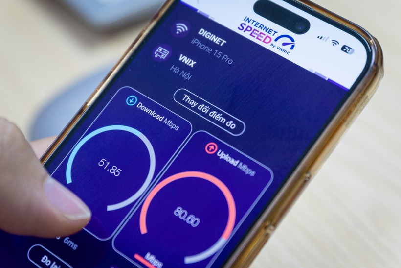 Tốc độ mạng băng rộng cố định tại Việt Nam tiếp tục "lập đỉnh"
