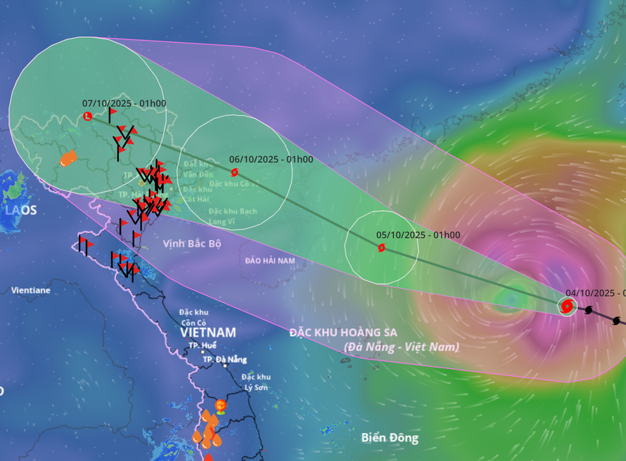 Trung Quốc ban bố cảnh báo Cam về bão Matmo