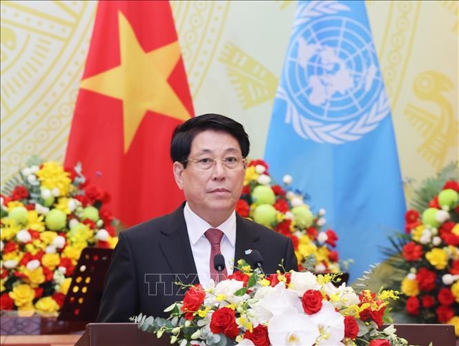 Chủ tịch nước chủ trì chiêu đãi trọng thể Tổng Thư ký Liên hợp quốc