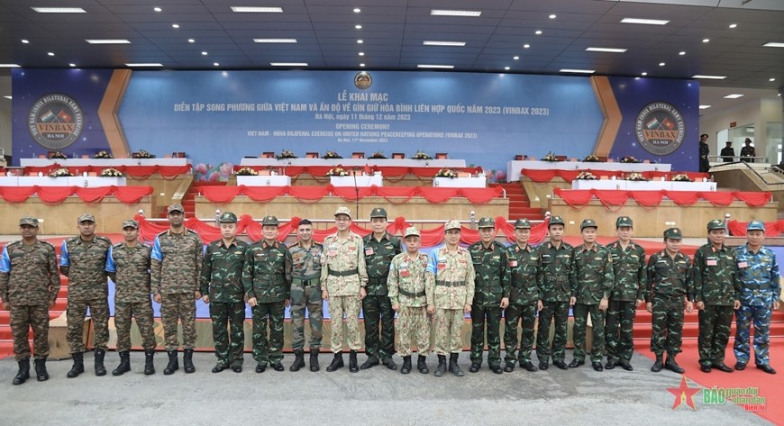 Khai mạc Diễn tập song phương giữa Việt Nam và Ấn Độ về gìn giữ hòa bình Liên hợp quốc 2025