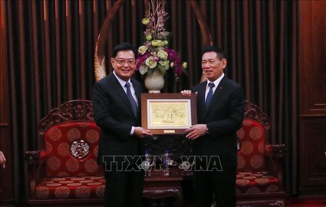 Phó Thủ tướng Hồ Đức Phớc tiếp nguyên Phó Thủ tướng Singapore