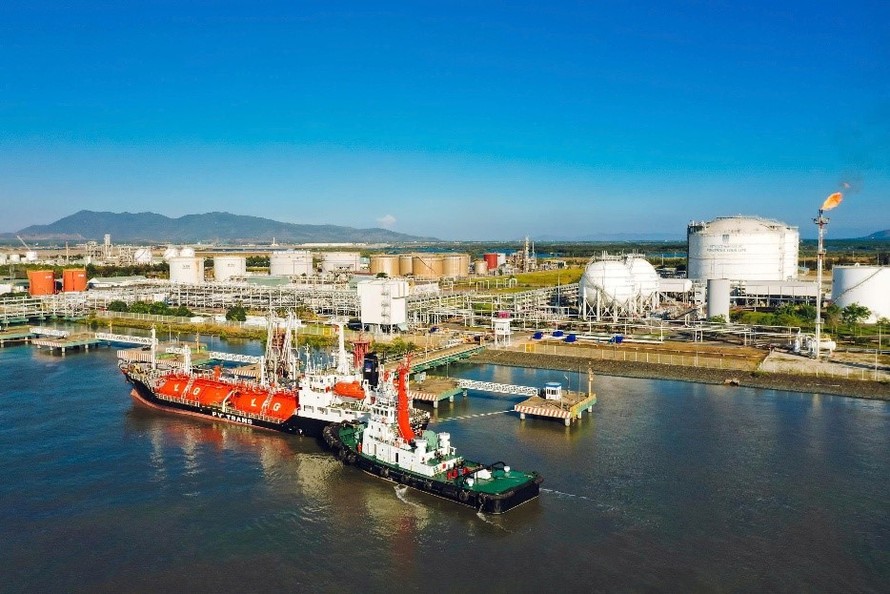 Hệ thống kho cảng LPG của PV GAS góp phần đảm bảo năng lực tiếp nhận và phân phối LPG trên thị trường.