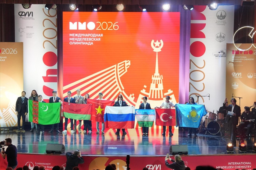 Đoàn Việt Nam giành thành tích xuất sắc tại Olympic hóa học quốc tế Mendeleev lần thứ 60