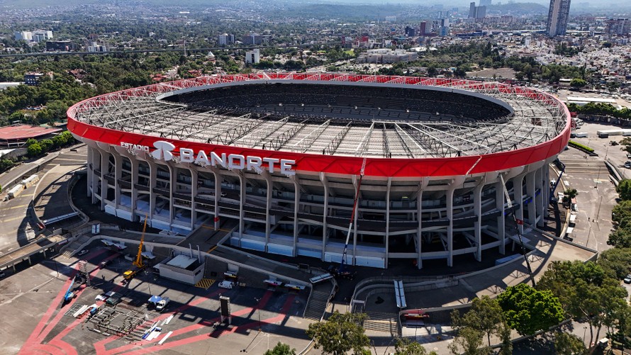 Sân Azteca (Mexico) khoác diện mạo mới chuẩn bị cho World Cup 2026