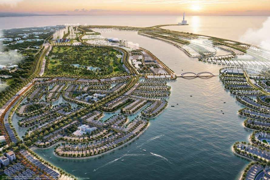 Biển hồ Lagoon sẽ là “trái tim” cảnh quan của siêu đô thị ESG ven biển. 