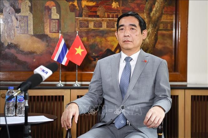 Đại sứ Việt Nam tại Thái Lan Phạm Việt Hùng. Ảnh: Phạm Hải/PV TTXVN tại Thái Lan
