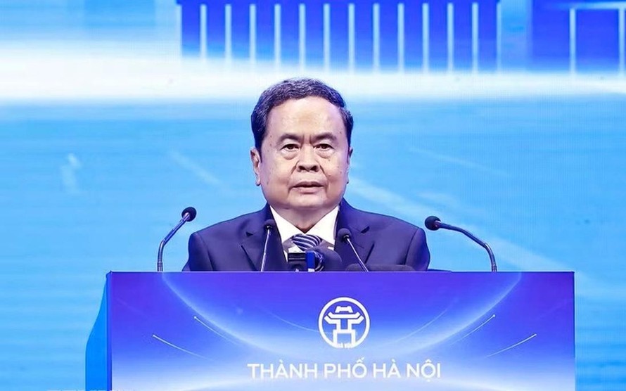Chủ tịch Quốc hội Trần Thanh Mẫn phát biểu tại Hội nghị 