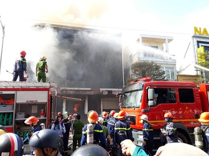 Hiện trường vụ cháy. (Ảnh: Vietnamnet)