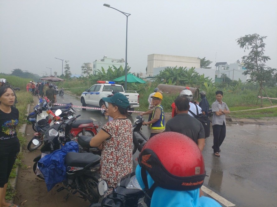 Hiện trường tài xế GrabBike bị giết, cướp xe gắn máy