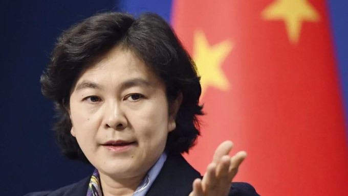 Phát ngôn viên Bộ Ngoại giao Trung Quốc Hoa Xuân Oánh. Ảnh: sCMP