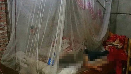 Hiện trường vụ án mạng. Ảnh: Đinh Thùy