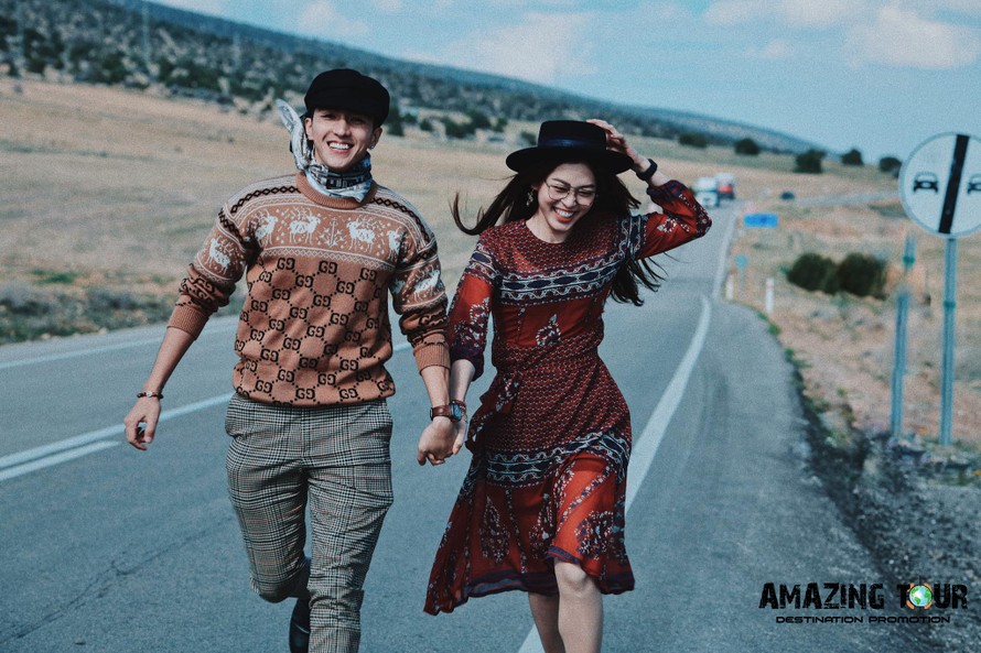 Cặp đôi Bình An và Phương Nga.