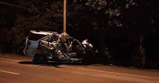 Hiện trường vụ tai nạn.