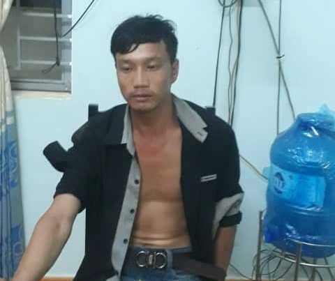 Nghi phạm Diện tại cơ quan điều tra.