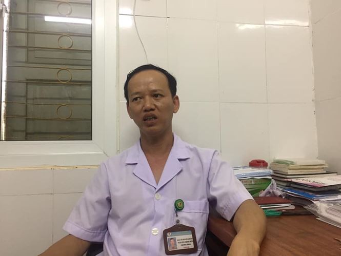 Bác sĩ Đức - người trực tiếp tham gia ca đỡ đẻ. Ảnh: Tiền Phong