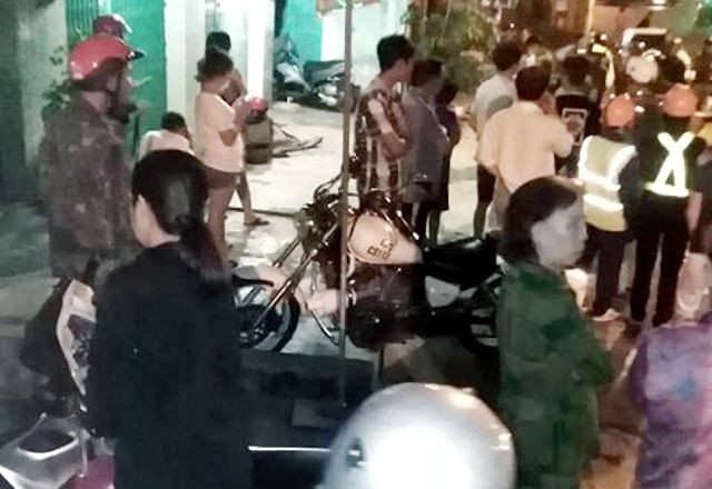 Hiện trường vụ án mạng.