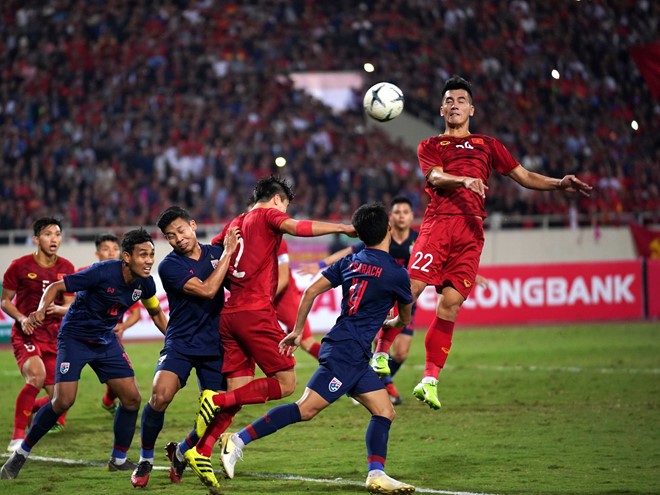 Tuyển Việt Nam tiếp tục dẫn đầu Đông Nam Á trên bảng xếp hạng FIFA. - Ảnh: Thanh Niên