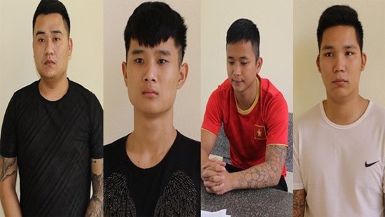 Các đối tượng bị bắt giữ. - Ảnh: Công Lý