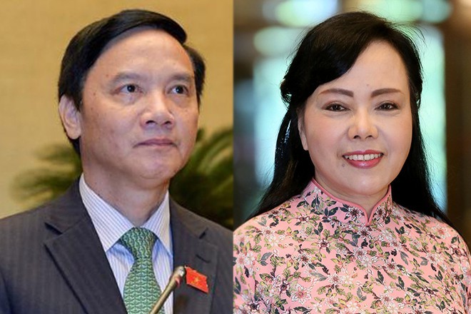 Ông Nguyễn Khắc Định và bà Nguyễn Thị Kim Tiến. - Ảnh: Hải Quân.