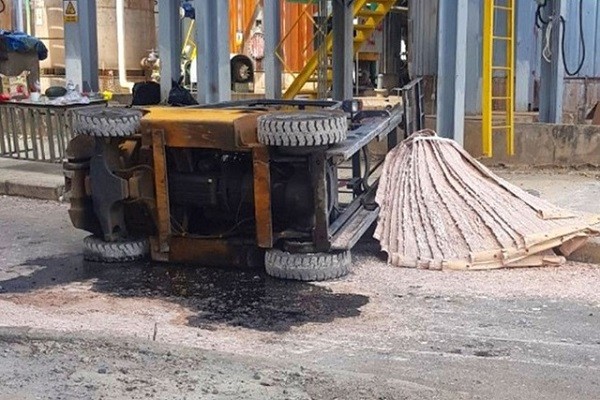 Hiện trường nơi xảy ra sự việc.