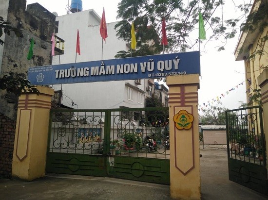 Trường mầm non Vũ Quý. - Ảnh: Người Đưa Tin 
