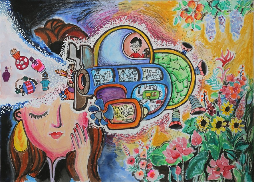 Tranh đạt giải_Xe chế tạo mùi hương