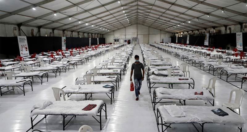 Một bệnh viện chuyên trị Covid-19 ở Mumbai, Ấn Độ. - Ảnh: Reuters