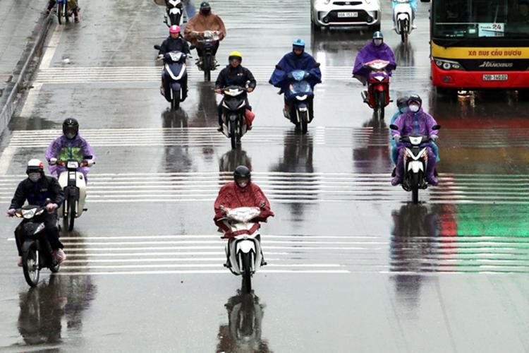 Từ đêm 15/1, vùng núi và trung du Bắc Bộ mưa dông, có nơi mưa rất to