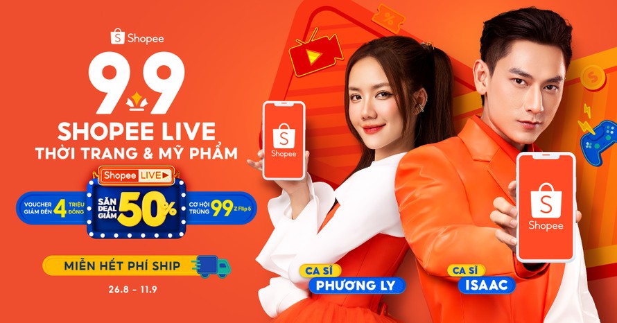 Xem livestream săn mỹ phẩm chính hãng có giá độc quyền tại Shopee 9.9 siêu sale