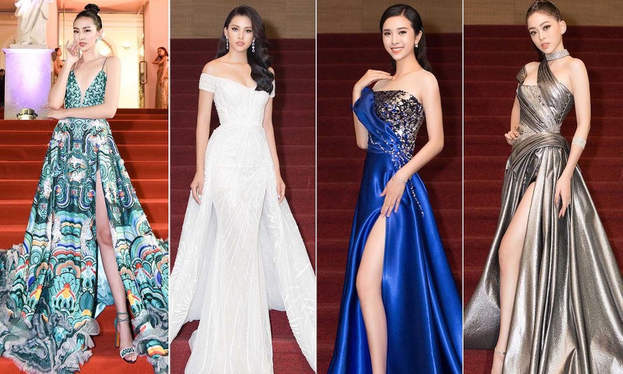 Dàn Hoa hậu, Á hậu gây 'náo loạn' thảm đỏ lễ trao giải Mai Vàng