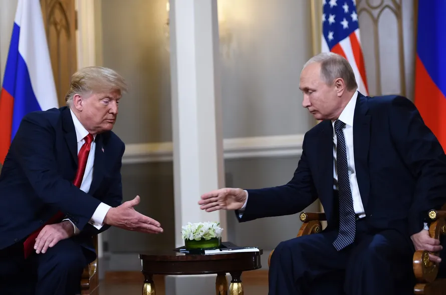 Ông Trump gặp gỡ ông Putin ở Phần Lan hồi năm 2018.