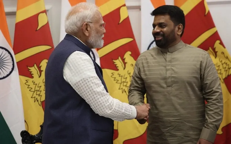 Thủ tướng Ấn Độ Narendra Modi và Tổng thống Sri Lanka Anura Kumara Dissanayake. Nguồn: Northest Herald.