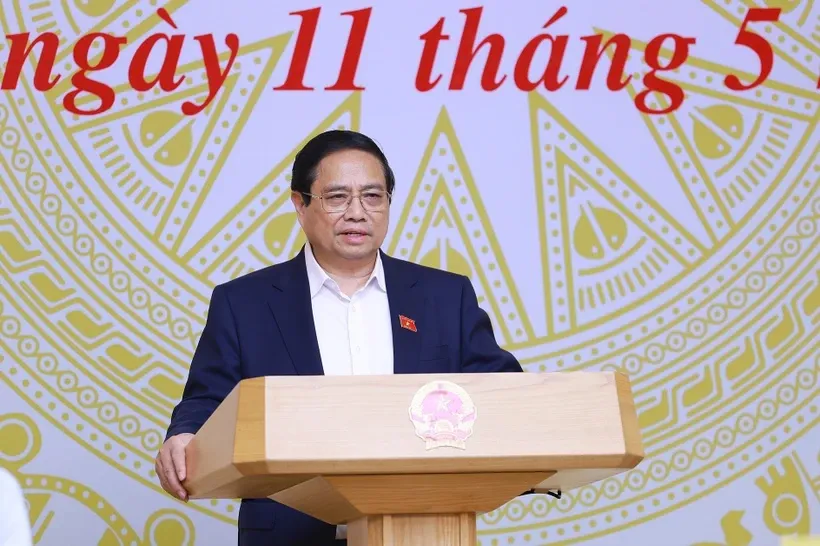 Thủ tướng Phạm Minh Chính phát biểu chỉ đạo. Ảnh: Dương Giang/TTXVN