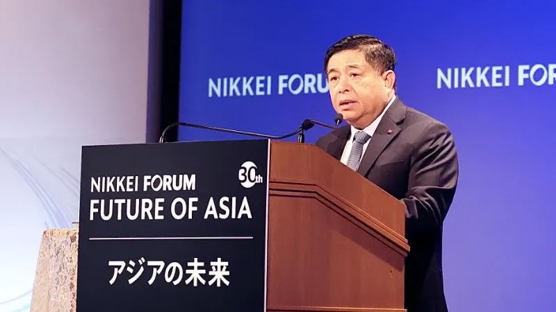 Phó Thủ tướng Nguyễn Chí Dũng phát biểu tại Hội nghị Tương lai châu Á lần thứ 30. 