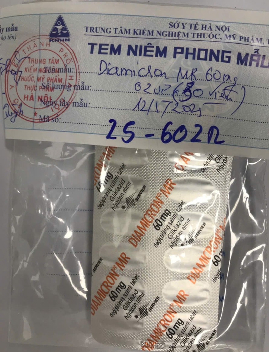Thuốc Diamicron ® MR 60mg (Gliklazid), số lô: 23F603, hạn dùng: 4/2026