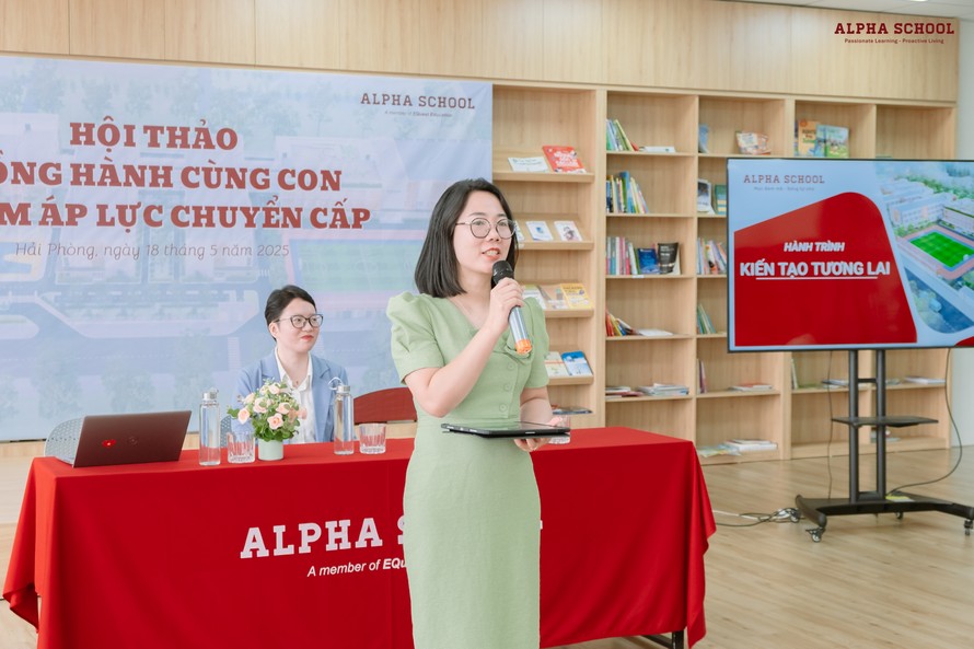 Tiến sĩ Trần Thị Hoàng Anh, Hiệu trưởng Trường Liên cấp Alpha Hải Phòng.