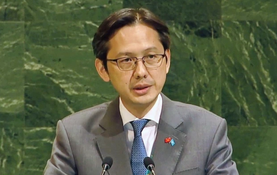 Đại sứ Đỗ Hùng Việt, Trưởng Phái đoàn thường trực Việt Nam tại Liên hợp quốc, phát biểu tại phiên toàn thể
