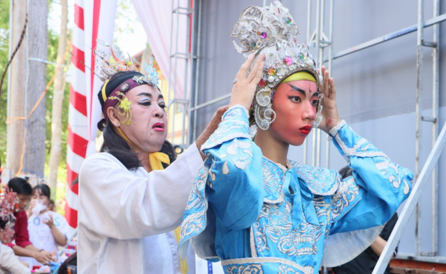 Một tiết mục biểu diễn hát bội. Ảnh minh họa