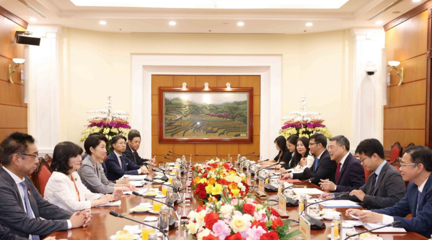 Quang cảnh buổi tiếp.