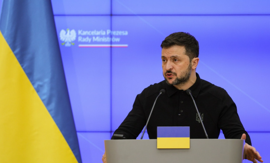 Tổng thống Ukraine Volodymyr Zelensky.