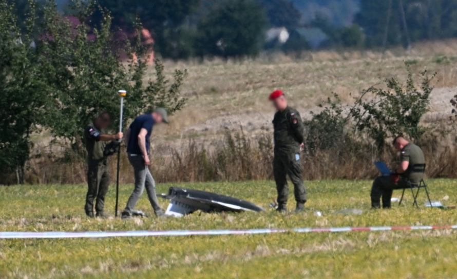 Hiện trường vụ thiết bị bay không người lái bị bắn rơi tại Wohyn, Ba Lan, ngày 10/9/2025